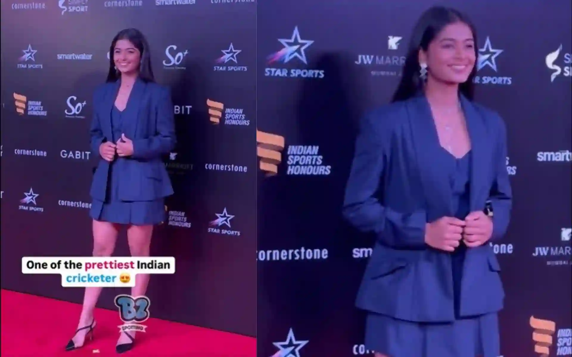 Shreyanka Patil Sizzles With Flamboyant Look At Indian Sports Honours 2024 Awards